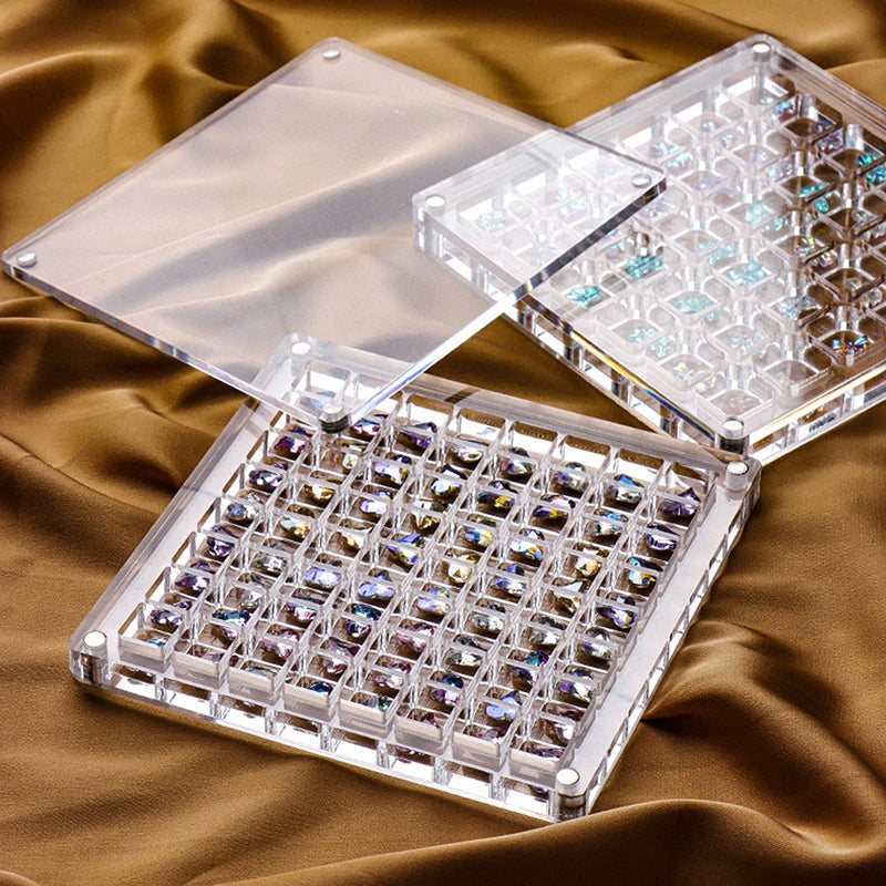 Rynx | Acrylmuschel Display-Box mit Magneten Langlebige Seestern Schmuckaufbewahrungsbox für Perlen-Nagelschmuck