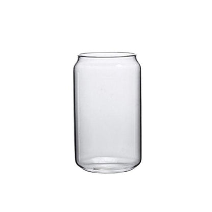 Rynx | Elegant Can-Shape Glass Tumbler Set - 4 Premium Cups for Luxurious Drinking Experiences
