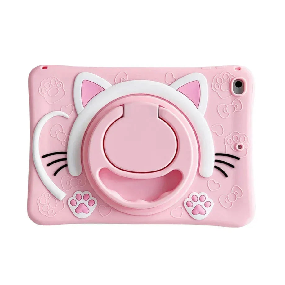 RYNX | Cartoon Gummy Ipad Kids Case With Stand – Shockproof, Drop-Resistant, Dustproof, Soft & Hard Shell For Ipad 10Th Gen, 9Th Gen, 8Th Gen, 7Th Gen, Mini, Air & Pro