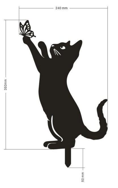 Rynx | Cat Metal Garden Decoration