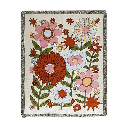 Rynx | Floral Garden Throw Blanket