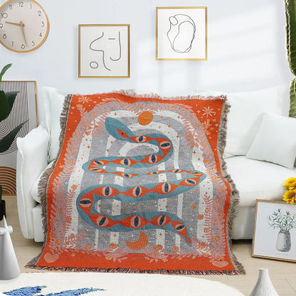 Rynx | Serpent Woven Blanket