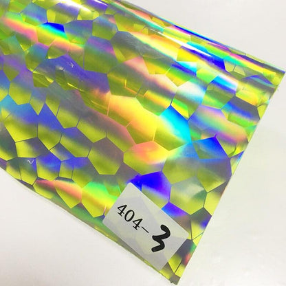 Rynx | Iridescent football pattern PVC jelly vinyl fabric - Ideal for creative projects
