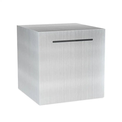 Rynx | Stainless Steel Piggy Bank - Large-Capacity Coin Box with 'Only In, No Export' Design for Kids' Money Savings