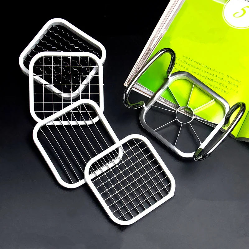 Rynx | Versatile 8-in-1 Stainless Steel Kitchen Tool: Apple Corer, Slicer, Fruit Splitter, Pear Divider, Cutting Knife, Vegetable Chopper, and More!