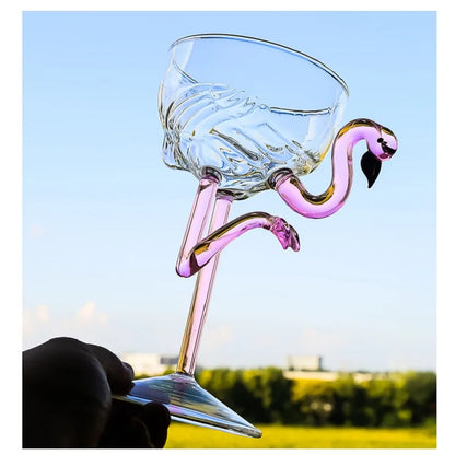 Rynx | Pink Flamingo Cocktail Clear Party Glasses