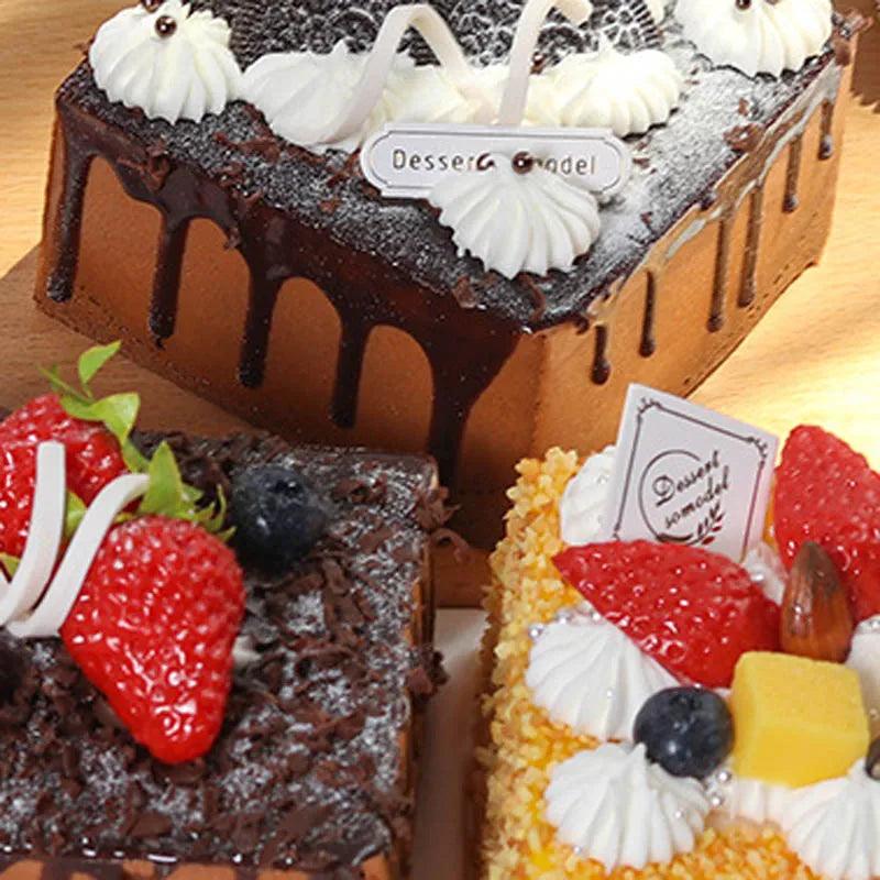 Rynx | Realistic Faux Fruit Cake Model for Home Decor and Photography - 1 pc. FCYY-MIX2