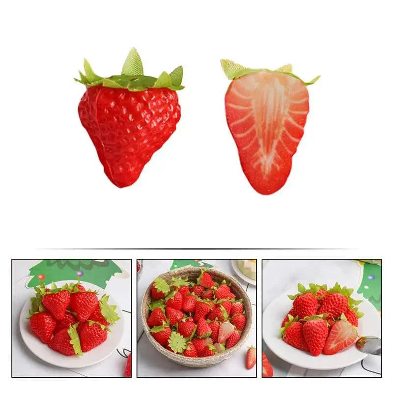 Rynx | Charming 10-piece Realistic Strawberry Home Decor and Craft Set