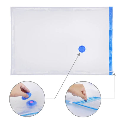 Rynx | Convenient Vacuum Storage Bags: Waterproof Compression Sacks for Quilts & Clothes - Space-Saving Organizer for Travel & Home