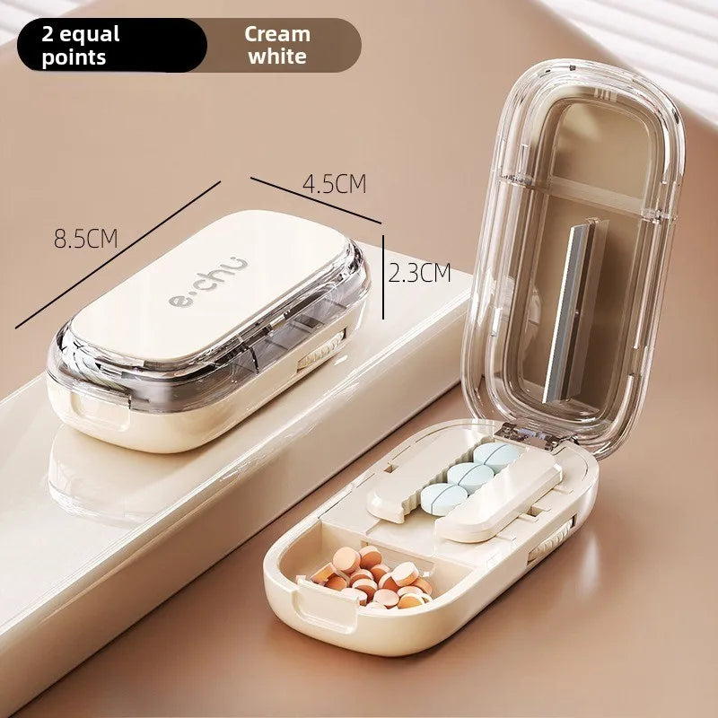 Rynx | Pocket Size Dustproof Pill Cutter Organizer
