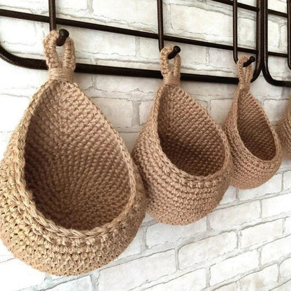 Rynx | Sustainable Bohemian Jute Rope Hanging Basket for Elegant Fruit Presentation