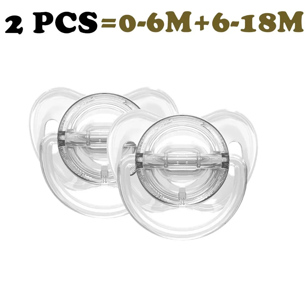 Rynx | Transparent Baby Pacifier (2 Pieces) Food Safe