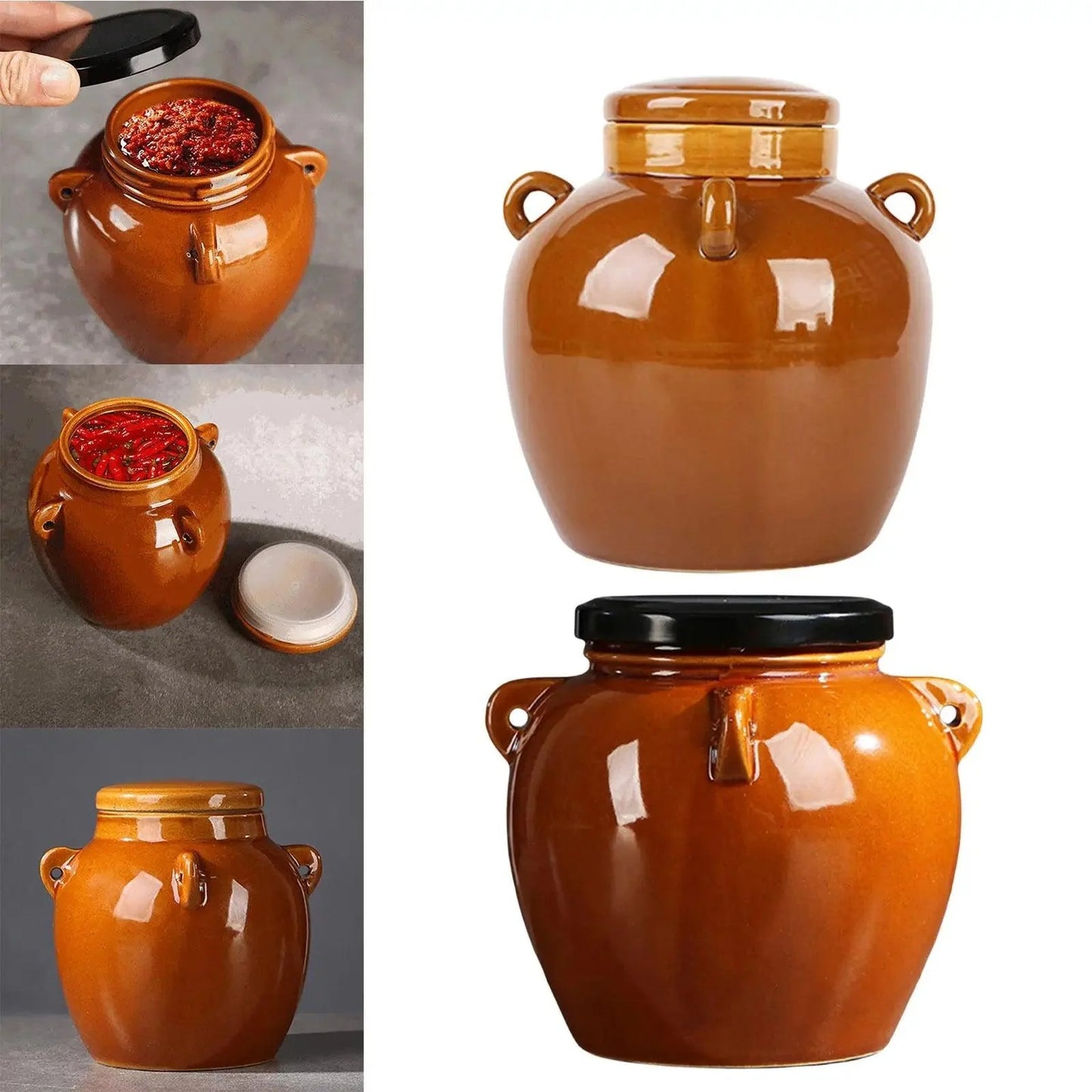 Rynx | Elegant sparkling ceramic storage jar for stylish kitchen decoration