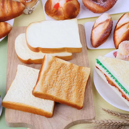 Rynx | Lifelike Toast Bread Dough Donut Model - Perfect Faux Food for Bakery Displays and Kitchen Aesthetics