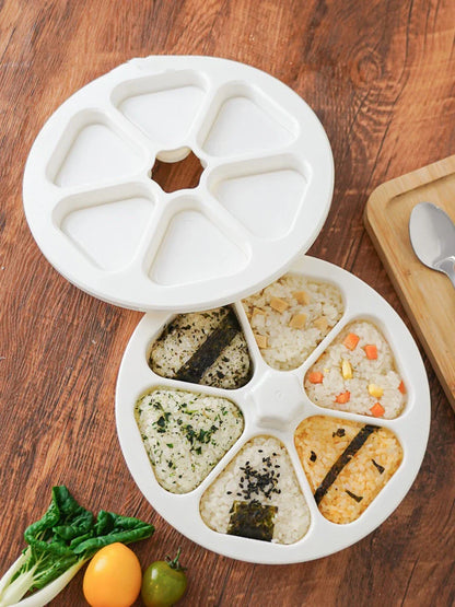 Rynx | Triangular Sushi Maker Kit - DIY Onigiri Rice Ball Press and Mold for Japanese Bento Box Kitchen Tools