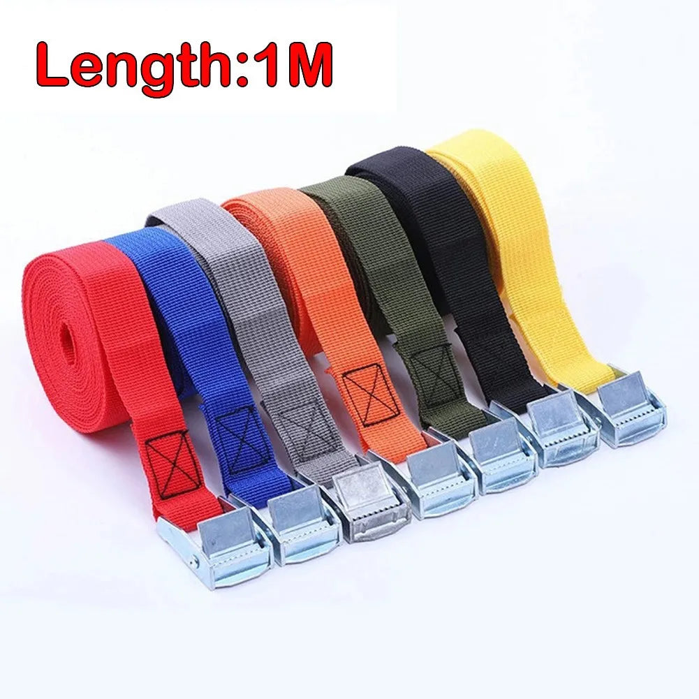 Rynx | 1M Lashing Strap with Buckle - Quick Release Nylon Cargo Tie Down, Adjustable Fastening Straps for Luggage and Bags, Fixing Tool