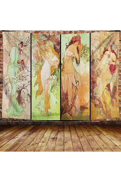 Rynx | Nouveau Flower Goddess Tapestry