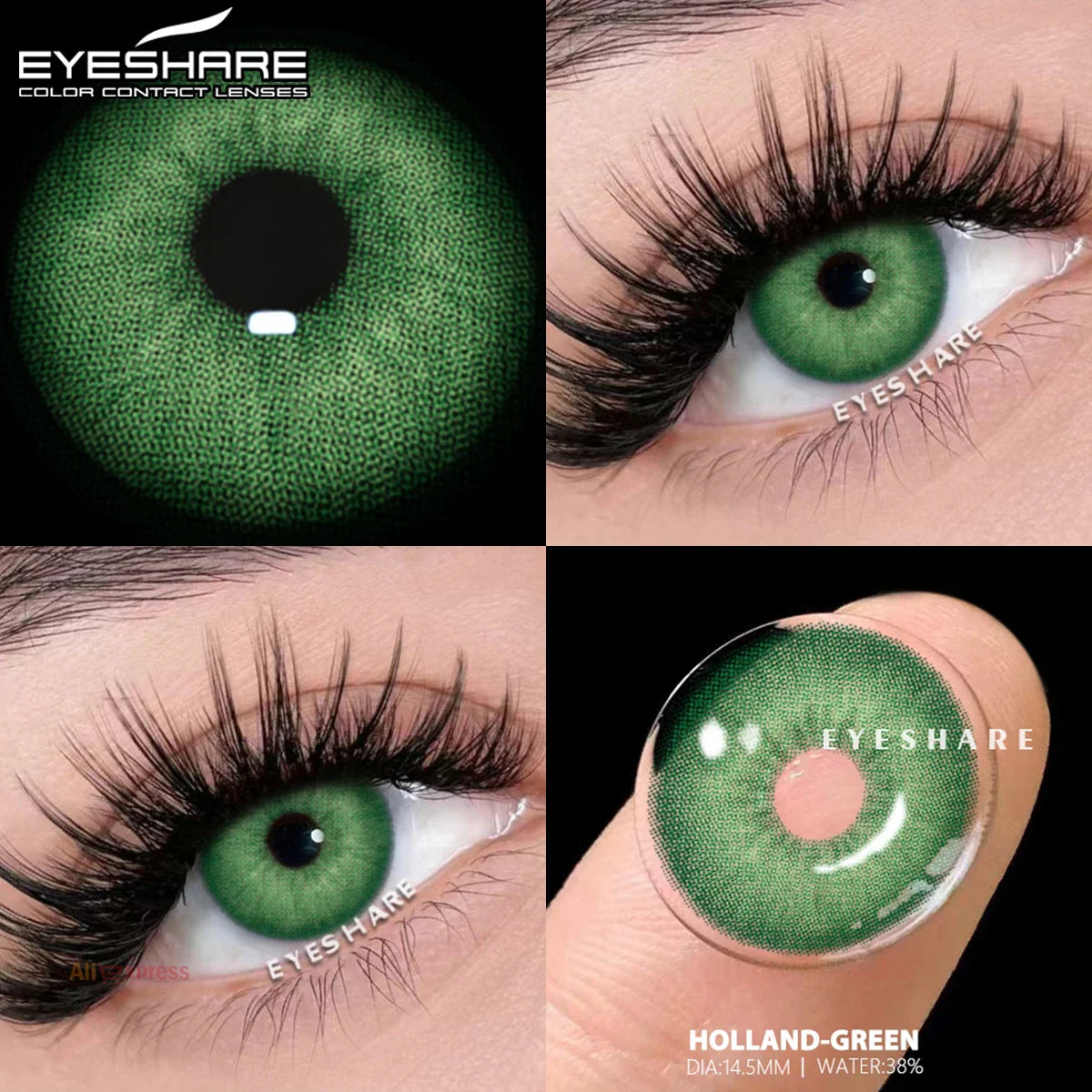 Rynx | 1 Pair Colored Contact Lenses Green Contact Fashion Blue Contact Gray Beautiful Pupils Brown Colored Lenses Yearly