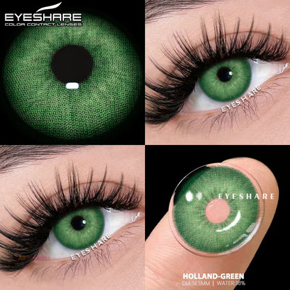 Rynx | 1 Pair Colored Contact Lenses Green Contact Fashion Blue Contact Gray Beautiful Pupils Brown Colored Lenses Yearly