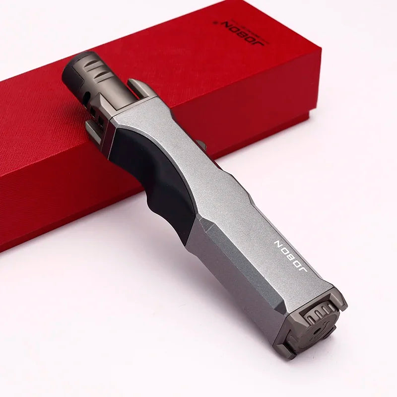 Rynx | JOBON Outdoor Windproof Turbine Torch – Butane Gas Lighter for Kitchen, Barbecue, Welding – Men’s Tool ( Gas Free )