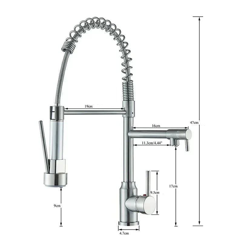 RYNX | Nickelflex – Kitchen Faucet With 360° Swivel Function