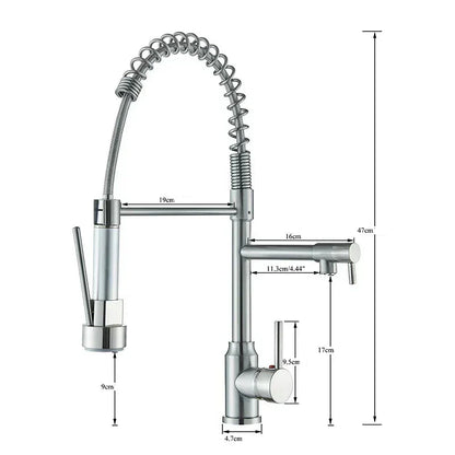 RYNX | Nickelflex – Kitchen Faucet With 360° Swivel Function