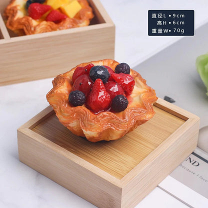 Rynx | Realistic Faux Fruit Cake Model for Home Decor and Photography - 1 pc. FCYY-MIX2