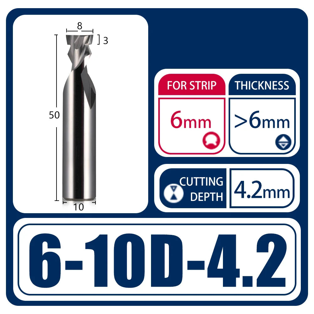Rynx | 1pcs Neon Light Stripe Milling Cutter - Flexible Silicone LED Slotting Tool for Polystyrene Foam, Acrylic Engraving