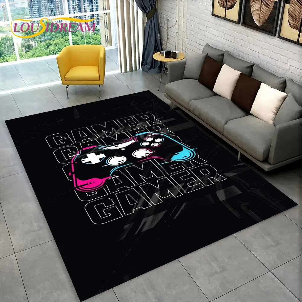 Rynx | Alex 3D Gamer Playmat Carpet - Large Non-Slip Carpet for Kids & Living Room