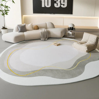 Rynx | Sara Luxe Irregular Pink Fluffy Rug – Soft and stylish for bedroom and living room