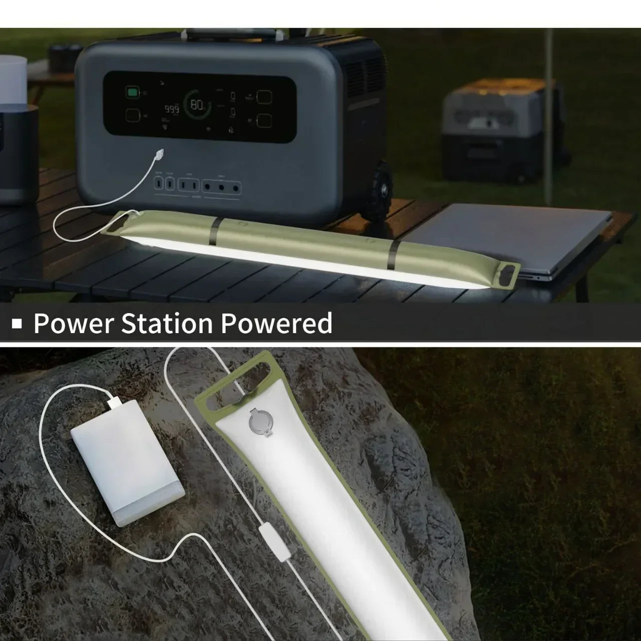 Rynx | Inflatable Solar LED Tube Light - LumiGlow Pro