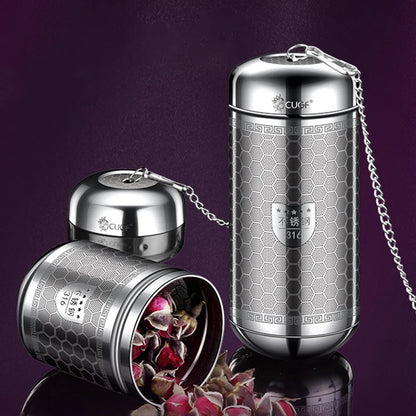 Rynx | Stainless Steel Tea Infuser & Spice Strainer - Locking Mesh Ball Filter for Tea & Seasoning