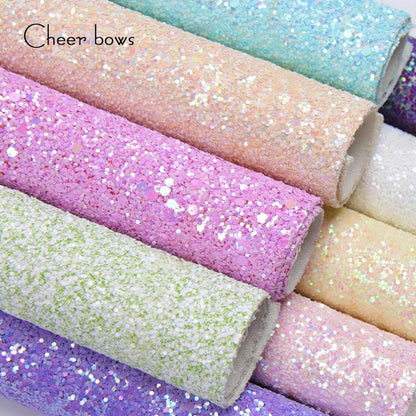 Rynx | Iridescent Rainbow Glitter Vinyl Craft Roll - Creative Gloss Set