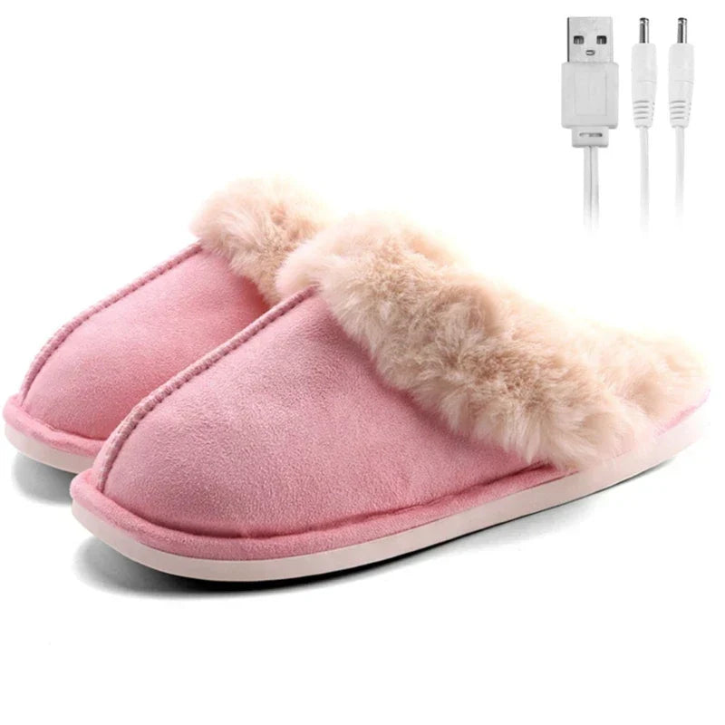 RYNX | Heated Slippers - Luxury Heated Plush Slippers for Relaxation this Winter