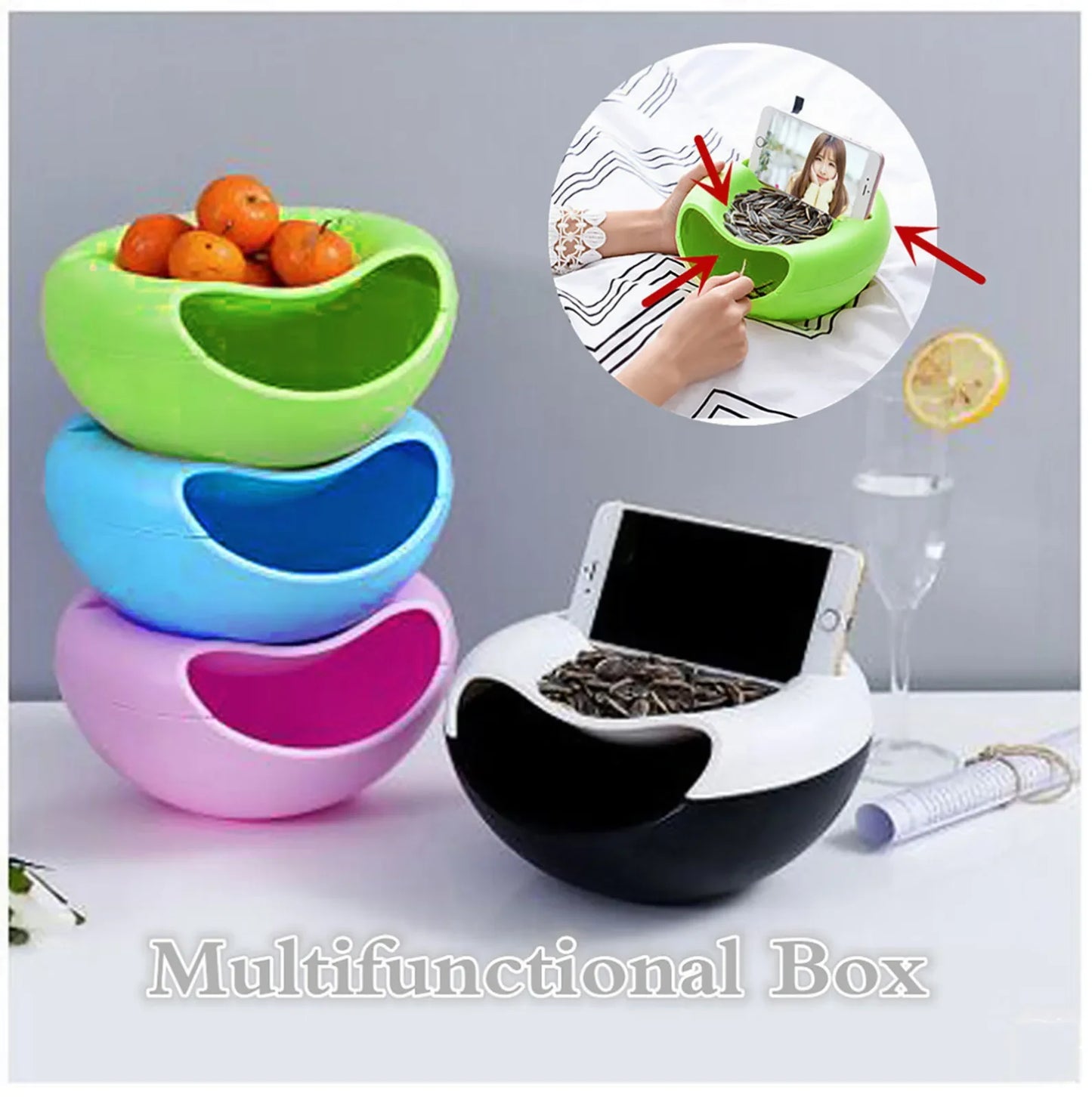 Rynx | Creative Shape Bowl - Perfect Multi-Use Storage Box for Seeds, Nuts, and Dry Foods