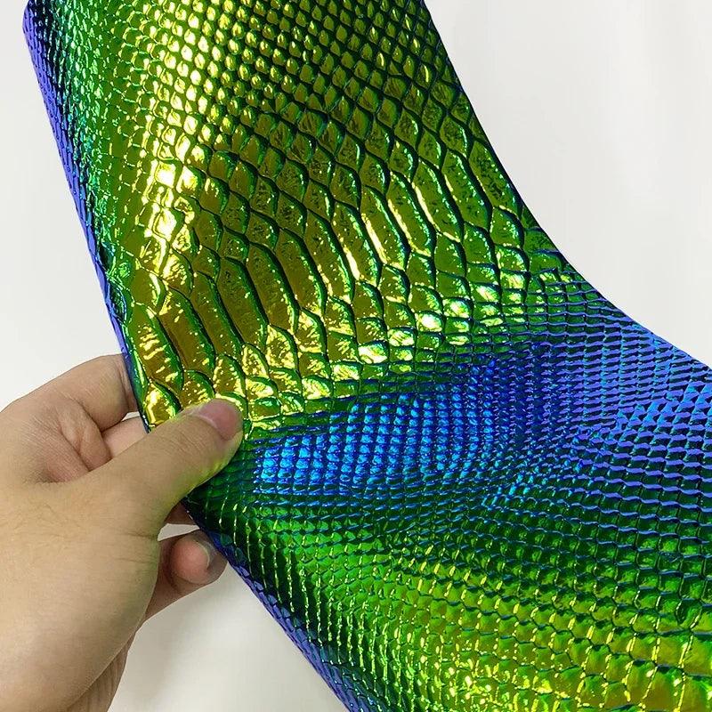 Rynx | Iridescent Dragon Scale Leather for enchanting DIY creations