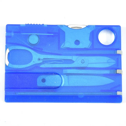Rynx | 10 in 1 Pocket Credit Card Multi-Tool - Portable Outdoor Survival Gear for Camping and Hiking, Compact Card Tool Kit