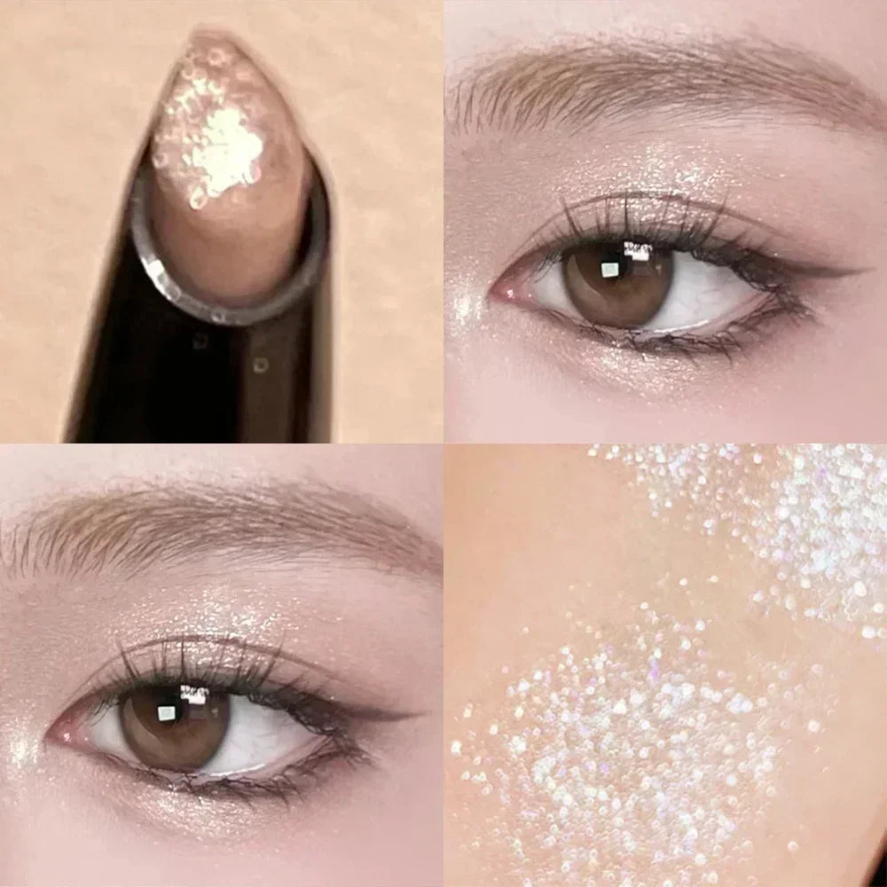 Rynx | Diamond Eyes Pencil Aegyo-sal Shiny Glitter Eyeshadow Pen Eyeliner Pearl Matte Highlight Pen Brightening Silk Worms Makeup Tool
