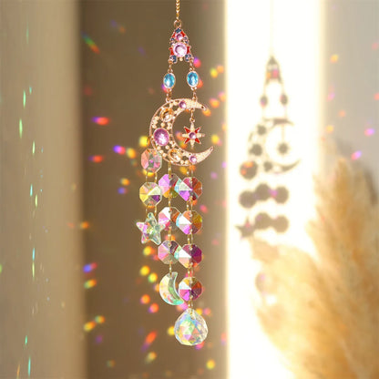 Rynx | Radiant Moonlit Quartz Prism Suncatcher