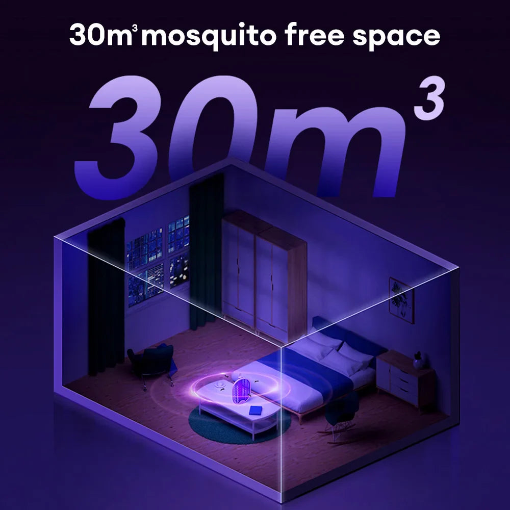 Rynx | Foldable Electric Mosquito Killer Fly Catcher USB Rechargeable Mosquito Racket Insect Killer with UV Light Bug Zapper 3000V
