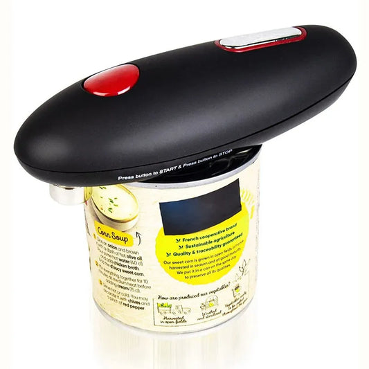 Rynx | Automatic Electric Can Opener - Hands-Free, One-Touch Portable Kitchen Tool for Jar and Bottle Opening, Convenient Opener Gadget