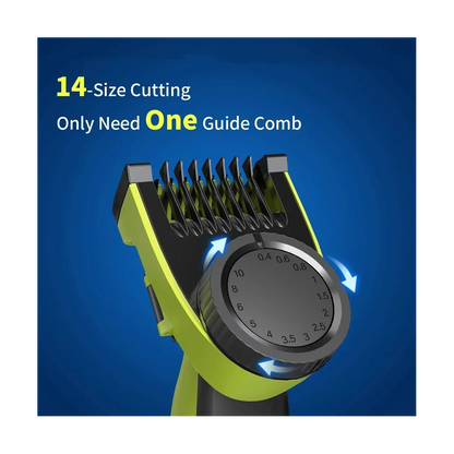 Rynx | 14-Length Guide Comb Guards for Philips OneBlade QP2520/30/60/20 - Precision Trimmer and Shaver Attachments, 0.4 to 10mm Range