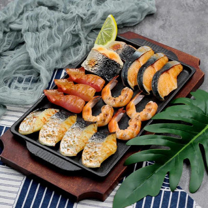 Rynx | Life-like BBQ Seafood Replica Set - Fake Fish, Shrimp & Squid for Restaurant and Event Styling