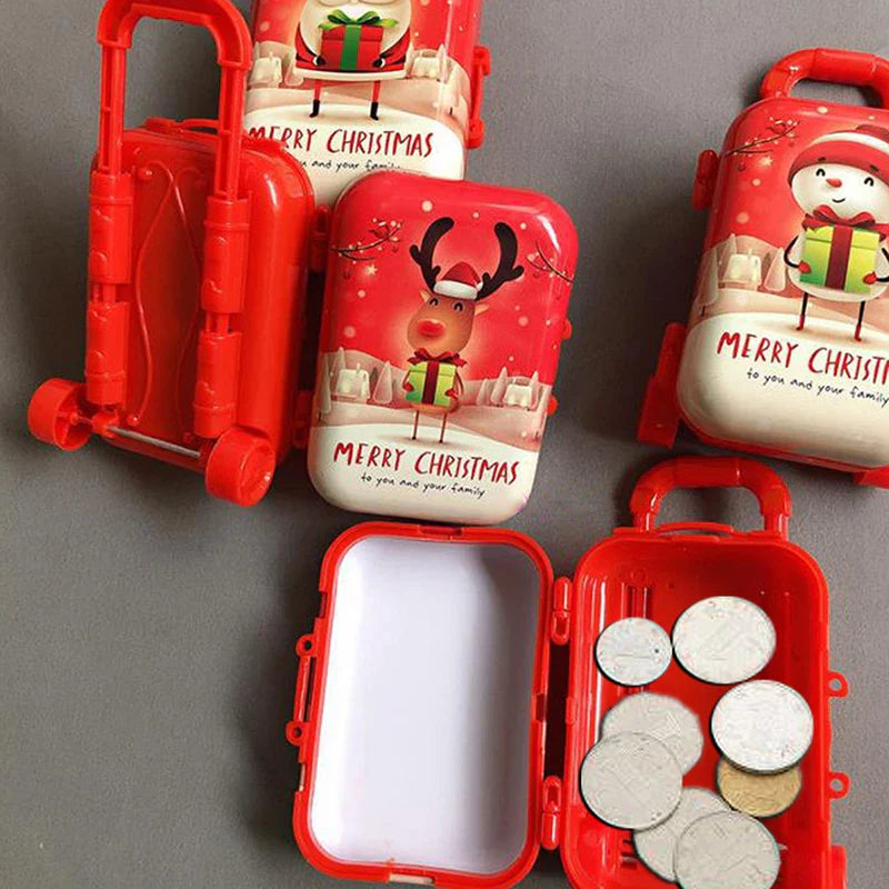 Rynx | Festive Charms in a Box: Christmas Metal Tinplate Mini Suitcase - Your All-in-One Holiday Organizer!