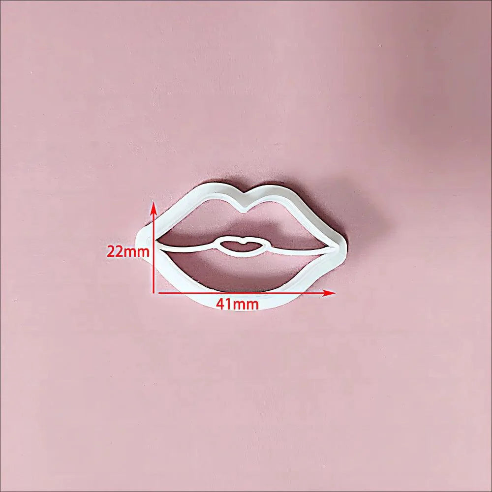 Rynx | Festive Creations Earring shape: Design Playful Red Lips & Charming Christmas House Shapes
