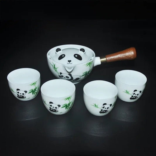 Rynx | Panda Spin Rotating Tea Set
