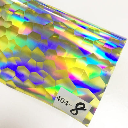 Rynx | Iridescent football pattern PVC jelly vinyl fabric - Ideal for creative projects