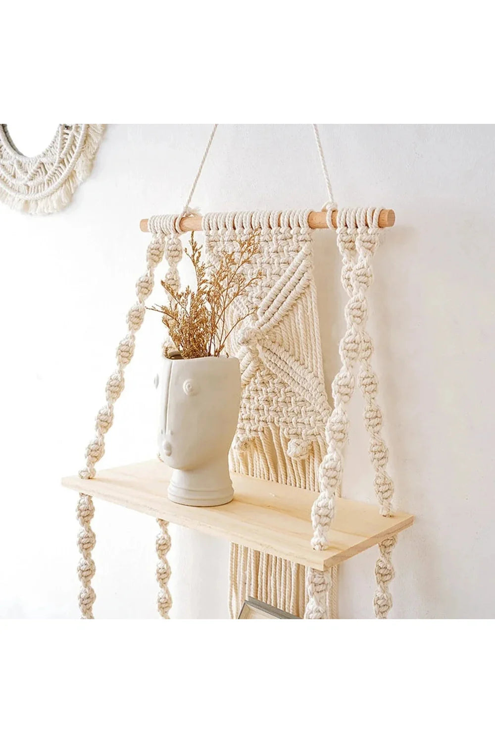 Rynx | Macrame Hanging Shelf