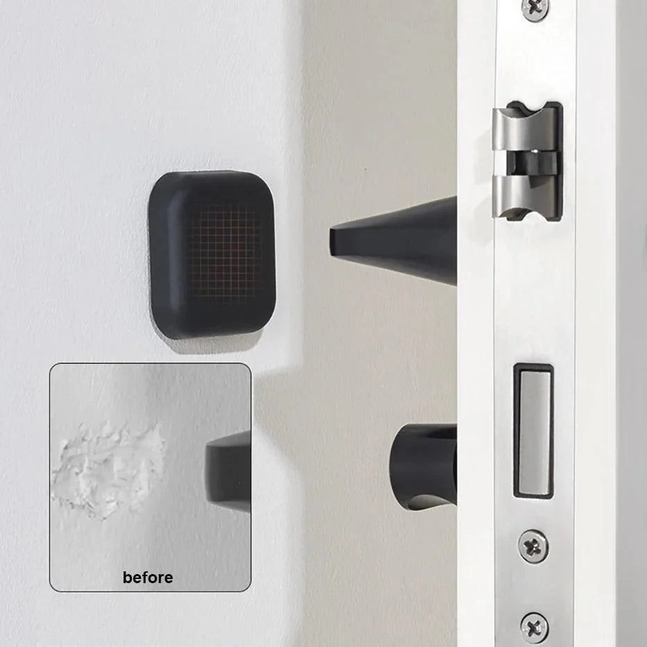 Rynx | Self-Adhesive Silicone Caps for Door Handles - Elegant Shock-Absorbing Wall Protectors (Single Unit)