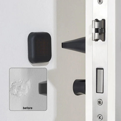 Rynx | Self-Adhesive Silicone Caps for Door Handles - Elegant Shock-Absorbing Wall Protectors (Single Unit)